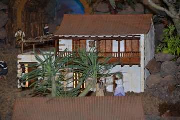 Encendido de la decoración navideña e inauguración del belén canario de Los Llanos  (Foto Francisco Javier Santana)